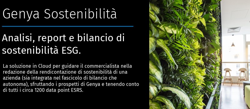 Per la rendicontazione ESG c’è Genya Sostenibilità